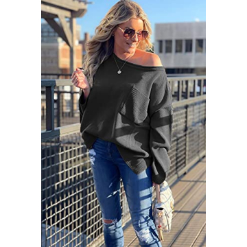 Stylish PRETTYGARDEN Off Shoulder Sweater for Women