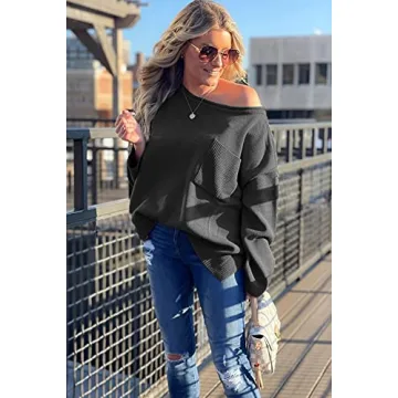 Stylish PRETTYGARDEN Off Shoulder Sweater for Women