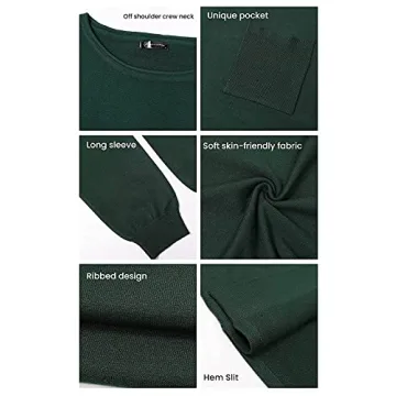 Stylish PRETTYGARDEN Off Shoulder Sweater for Women