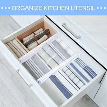Marsui Clear Drawer Dividers 18 Pack Adjustable Organizers