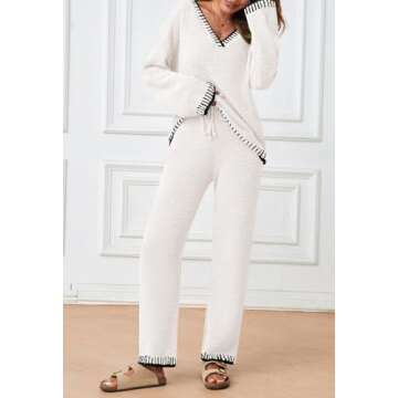 MEROKEETY Women's Cozy Fuzzy Fleece Lounge Sets