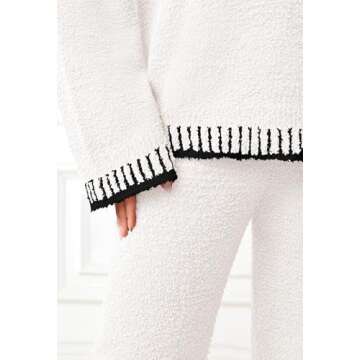 MEROKEETY Women's Cozy Fuzzy Fleece Lounge Sets