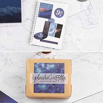 Dizdkizd Blue Celestial Stickers for Journaling, 50 Sheets Galaxy Space Moon Star Planner Stickers for Bullet Journal DIY Crafts Album Notebook (Galaxy)