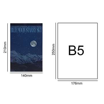 Dizdkizd Blue Celestial Stickers for Journaling, 50 Sheets Galaxy Space Moon Star Planner Stickers for Bullet Journal DIY Crafts Album Notebook (Galaxy)