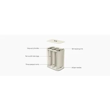 Joseph Joseph Tota 90L Laundry Hamper with Removable Bags