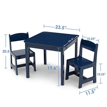 Delta Children MySize Kids Table & Chair Set in Blue