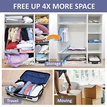 Versatile 25 Pack Space Saver Bags for Storage and Travel