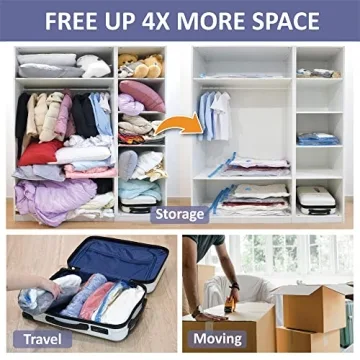 Versatile 25 Pack Space Saver Bags for Storage and Travel