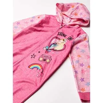 JoJo Siwa Nickelodeon Girls Hooded Union Suit, JoJo Shine ON, 8