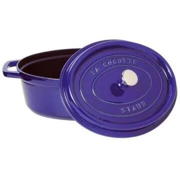 Staub Oval Cocotte Oven, 7 quart, Dark Blue