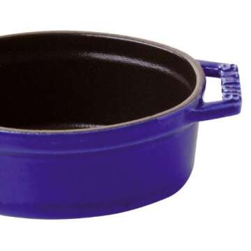Staub Oval Cocotte Oven, 7 quart, Dark Blue