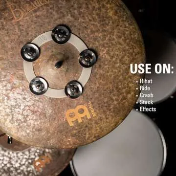 Meinl Cymbals Ching Ring Tambourine Jingle Effect, Stainless Steel — NOT Made in China — for Hihats, Crashes, Rides and Stacks (CRING)