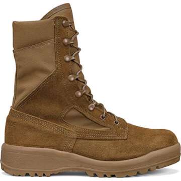 B Belleville Arm Your Feet C390 8" Hot-Weather Combat Boots - American Made for Ultimate Performance...