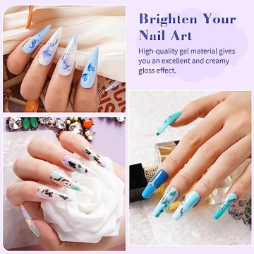 LanFo Gel Nail Polish Set - 6 Vibrant Colors for Manicure