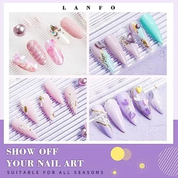 LanFo Gel Nail Polish Set - 6 Vibrant Colors for Manicure