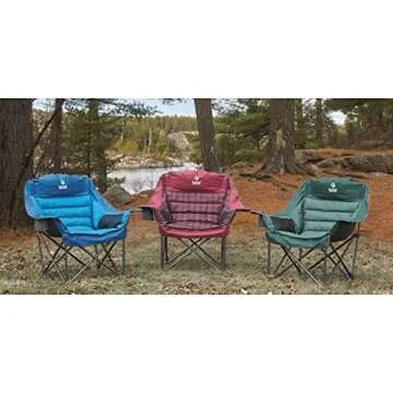 Guide Gear Oversized Extra Large Padded Camping Chair, Portable and Heavy-Duty 400 Pound Capacity wi...