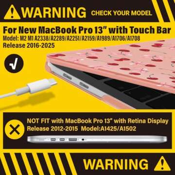 IBENZER MacBook Pro Case M2 M1 2025-2016 13 Inch
