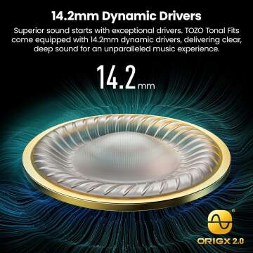 TOZO T21 Wireless Earbuds - Bluetooth 5.3, 44H Playtime