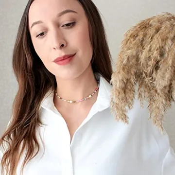 Stylish Colorful Beaded Necklace with Pearls