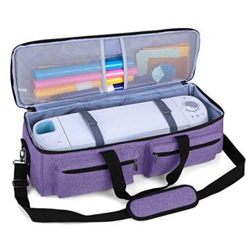 LUXJA Carrying Bag Compatible with Cricut Explore Air and Maker, Tote Bag Compatible with Cricut Exp...