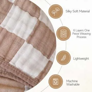 HardNok Muslin Baby Blanket for Newborns and Toddlers