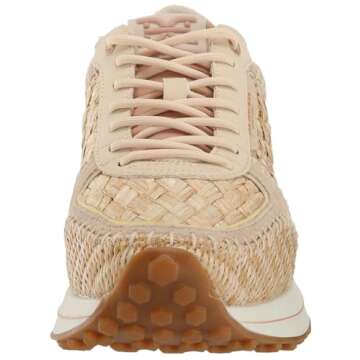 Sam Edelman Women's Jianna Sneaker Warm Sand/Dark Natural 9 Medium