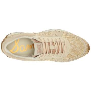 Sam Edelman Women's Jianna Sneaker Warm Sand/Dark Natural 9 Medium
