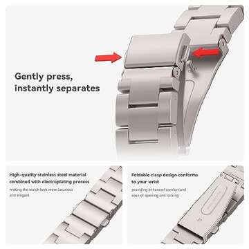 Elegant Metal Linked Watch Band for Apple Watch