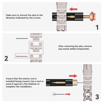 Elegant Metal Linked Watch Band for Apple Watch