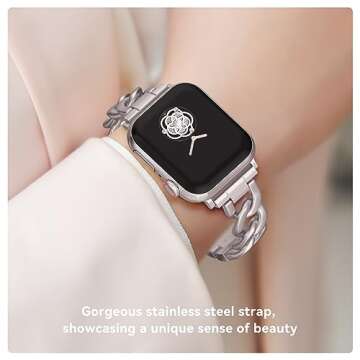 Elegant Metal Linked Watch Band for Apple Watch