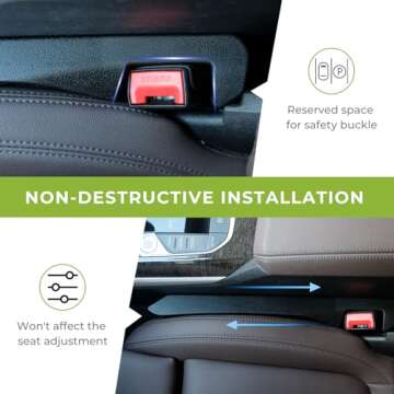 Ompellus Car Seat Gap Filler - Universal 2 Pack Organizer