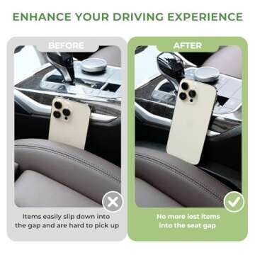 Ompellus Car Seat Gap Filler - Universal 2 Pack Organizer