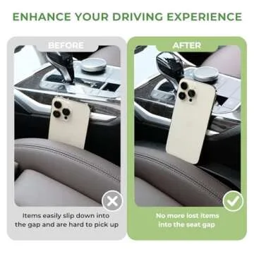 Ompellus Car Seat Gap Filler - Universal 2 Pack Organizer