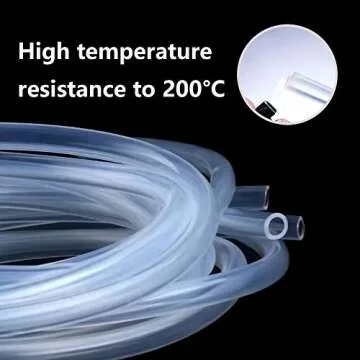 Metaland 1/4" ID Silicone Tubing, Food Grade 1/4" ID x 3/8" OD 10 Feet Length Pure Silicone Hoses High Temp for Home Brewing Winemaking