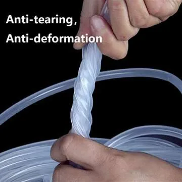 Metaland 1/4" ID Silicone Tubing, Food Grade 1/4" ID x 3/8" OD 10 Feet Length Pure Silicone Hoses High Temp for Home Brewing Winemaking