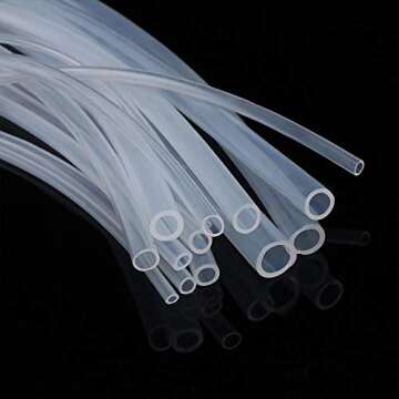 Metaland 1/4" ID Silicone Tubing, Food Grade 1/4" ID x 3/8" OD 10 Feet Length Pure Silicone Hoses High Temp for Home Brewing Winemaking