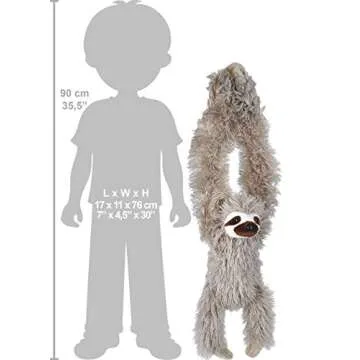 Wild Republic Hanging Sloth Plush - Soft Cuddly Toy