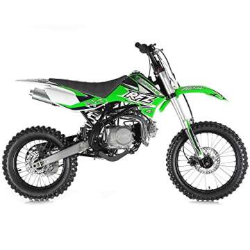 HHH Apollo DB-X18 125cc Dirtbike RFZ Racing Vitacchi Dirtbike DB18 pitbike 4 Stroke Engine for Youth & Adult (Black Color)