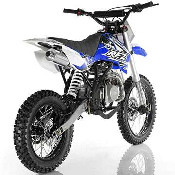 HHH Apollo DB-X18 125cc Dirtbike RFZ Racing Vitacchi Dirtbike DB18 pitbike 4 Stroke Engine for Youth & Adult (Black Color)