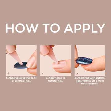 KISS Gel Sculpted, Press-On Nails, Nail glue included, 'Hold Me Closer', Off White, Long Size, Coffi...