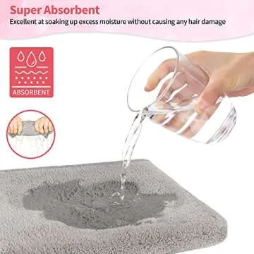 HOMERHYME Hair Towel, 3 Pack Wrap Quick Drying Towels, Highly Absorbent Adjustable Soft Towel Anti Frizz Turban, 26'' x 10'' for Women Wet, Curly, Long Grey, Pink, Purple