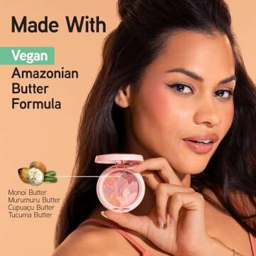 Physicians Formula Matte Monoi Butter Blush Makeup Powder, Mauvy Mattes, Dermatologist Tested