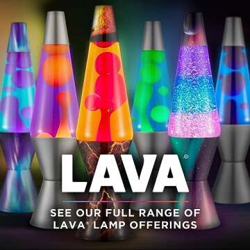 Lava® Lamp - 14.5" Purple Sunset - The Original Motion Light - Yellow Wax and Purple Liquid - Item #2635 (Amazon Exclusive)