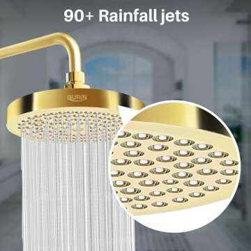 GURIN High Pressure Rain Shower Head for Luxury Showering