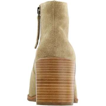 Matisse Womens Vox Embroidery Booties Casual Mid Heel 2-3" - Beige - Size 6 B