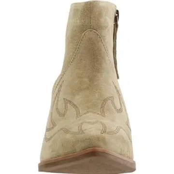 Matisse Womens Vox Embroidery Booties Casual Mid Heel 2-3" - Beige - Size 6 B