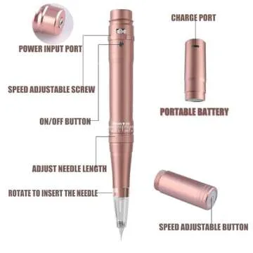 YBEAUTY Permanent Makeup Kit with Cartridge Needles for Artists