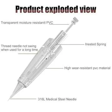 YBEAUTY Permanent Makeup Kit with Cartridge Needles for Artists