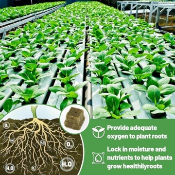 50 Rockwool Cubes with Plant Net Pots - Perfect Hydroponics Starter