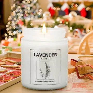 4 Pack Lavender Candles Gift Set - Scented Aromatherapy